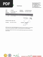 Medical Advance Payment Receipt