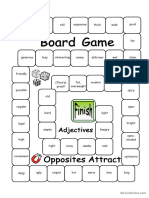 Board Game - Opposites Attract (Adjectives)