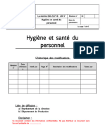 Procédure - Hygiène Du Personnel