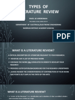 Types of Literature Review - 3