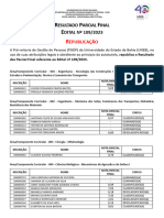 Resultado Parcial Final Professor Substituto Edital 109 2023 Republicacao