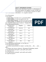 Déterminants Et Pronoms