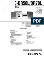 Sony pmc-dr50l-dr70l Reviced SM