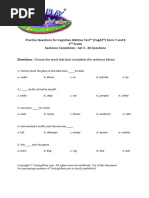 CogAT Sentence Completion - 2nd Grade - Set 3 - Testing Mom