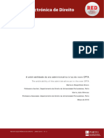 A Arbitrabilidade Do Ato Administrativo À Luz Do Novo CPTA