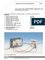 Capacitor in The AC Circuit With Cobra3