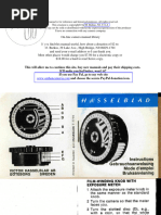 Hasselblad Film Winder Meter