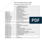 Academic Calendar AY 2023 2024 28 July 2023