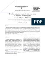 Transient Analytical Solution To Heat Conduction in Composite Circular Cylinder (Lu2006)