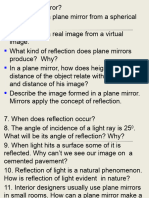 Reflection Spherical Mirrors B