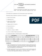 Agreement: Affidavit 2 (To Be Notarized On Rs.100/-Stamp Paper and Should Be Submitted in Original)