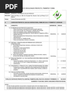 Presupuesto de Ampliacion y Remodelacion de Casa Habitacion El Paseo.