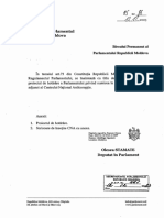 Proiectul de Hotărâre Privind Numirea În Funcție A Unui Director Adjunct Al Centrului Național Anticorupție