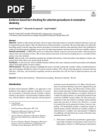 NAGARKAS S. 2023. - Evidence-Based Fact Checking For Selective Procedures in Restorative Dentistry