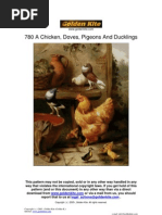 GK 780 - A Chicken, Doves (1) - Pigeons and Duckings