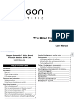 Manual Oregon Scientific BPW120