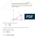 Tangente de La Suma de Dos Ángulos