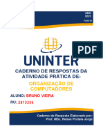 Caderno de Resolucao de Atividade Pratica de Organizacao de Computadores BRUNO MACEDO DE PAULA VIEIRA - RU 2813356 2023