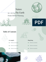 Global Warming Cute Vectors Presentation Green Variant