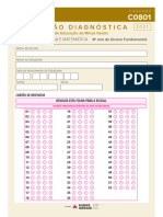 Avaliação Diagnóstica 2021 LP E MT ALUNO 8ºANOEF