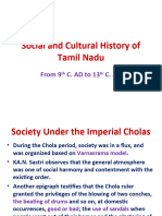 Social and Cultural History of Tamil Nadu From 9th - 13th C