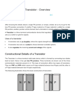 Transistor - Overview - Tutorialspoint