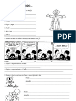 Exercícios de Portugues para o 4º Bimestree 5º Ano