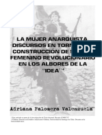 La Mujer Anarquista. Discursos en Torno A La Construcción de Sujeto Femenino Revolucionario en Los Albores de La "Idea"