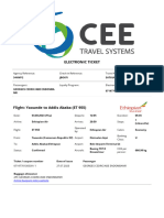 ELECTRONIC TICKET For GEORGES CEDRIC ABE ENDOMBAMR Departure Date 03 08 2023