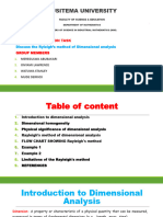 Presentation On Rayleighs Method of Dimensional Analysis