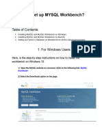 L01 Mysql Workbench Setup