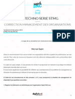 Correction Bac Blanc Management Des Organisations Bac STMG 2018