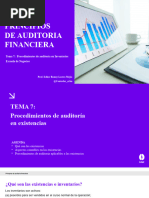 Tema 8 Procedimientos de Auditoría F. en Inventarios