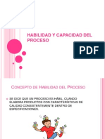 Habilidad y Capacidad Del Proceso