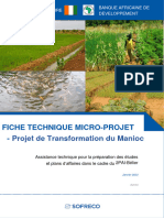 F3 - Projet de Transformation Du Manioc