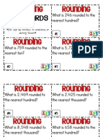 Rounding Task Cards