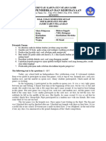 Soal Ujian Semester Ganjil B.ing Kelas 8 - TP2023-2024