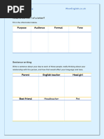 Worksheet Letter Writing Q3