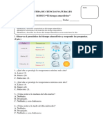 Evaluación Ciencias Naturales