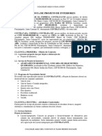 Modelo Contrato Projeto de Interiores Pessoa Juridica