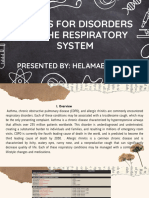 Drugs For Disorders of The Respiratory System