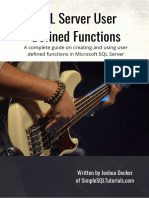 Simple SQL Tutorials User Defined Functions