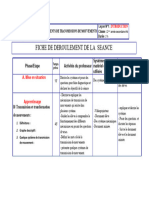 Fiche de Deroulement Des Seances