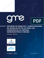 Informe de Homologación de Las Unidades G1, G2 y G3 de La C.H. Yuncan