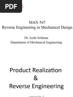 MAN 547 - Lect. 5 Reverse Engineering-Products Relaiability