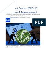 IFRS 13 Fair Value Measurement Summary of Disclosures