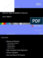 Informix High Availability Features: IBM Software Group