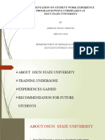 SIWES Presentation For Mechanical Engineering