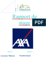 Rapport de Stage Assurance Axa