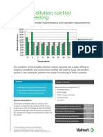 Headbox Dilution Control System Testing - Flyer